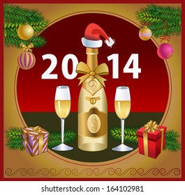 New Year  Champagne