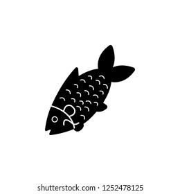 New year, China, fish icon can be used for web, logo, mobile app, UI, UX