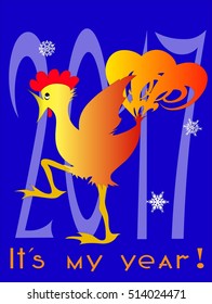 The New Year Chinese Fire Cock