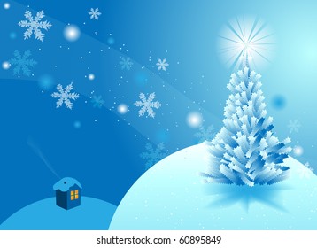 New year and Christmas background