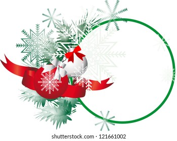 New Year, Christmas, New Year background, festive frame, vector