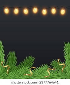 New Year and Christmas background for greeting cards and banners.