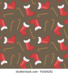 New Year and Christmas background seamless