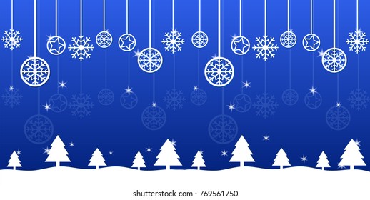 New Year, Christmas Background, Vector