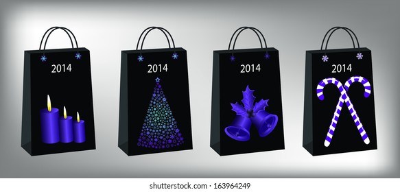 new year christmas bags