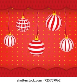 New Year with Christmas ball Vector