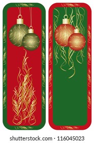 New year and christmas banners