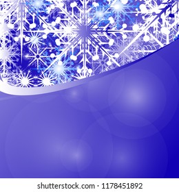 New Year. Christmas. Beautiful background. Texture. Snowflakes. Template, postcard.