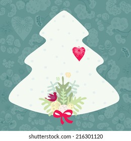 New year and Christmas card