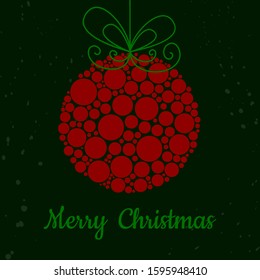 new year and christmas decoration card