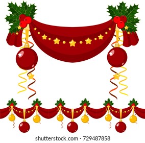 New Year and Christmas decorations. A repeating element of decor