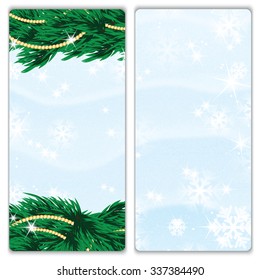 New Year and Christmas design with Christmas tree and Christmas decorations .Set of Christmas and New Year banners.Christmas greeting cards