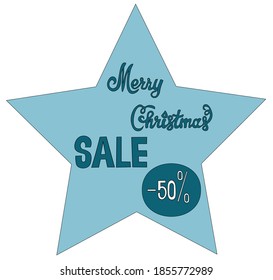 New year. Christmas. Discounts. Sale.The year of the white metal bull. Tree, wreath, boxes with gifts, snowflakes. Word, text. Banners. Isolated vector objects.