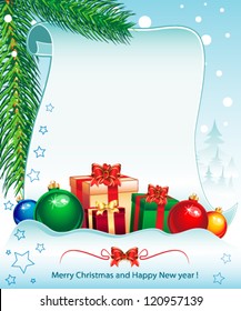 New year and Christmas holidays colorfull background