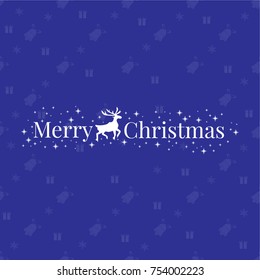 New Year Christmas label vector illustration