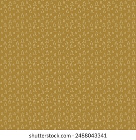 New Year, Christmas linear pattern with fir trees. Scandinavian Norwegian simple winter print. Minimalistic graphic illustration. Striped herringbone pattern with snowflakes, snowballs.