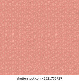New Year, Christmas linear pattern with fir trees. Scandinavian Norwegian simple winter print. Minimalistic graphic illustration. Striped herringbone pattern with snowflakes, snowballs.