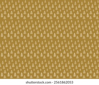 New Year, Christmas linear pattern with fir trees. Scandinavian Norwegian simple winter print. Minimalistic graphic illustration. Striped herringbone pattern with snowflakes, snowballs.