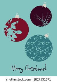 New Year and Christmas minimalistic cards