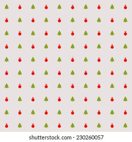 New year, christmas pattern