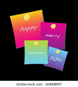 new year christmas postits