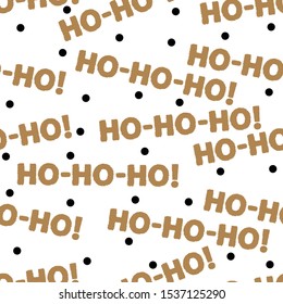 Nuevo año y Navidad patrón sin fisuras. ¡Ho-ho-ho! El patrón inconsútil se puede utilizar para el Fondo de pantalla, rellenos del patrón, fondo de la página del Web, texturas superficiales.