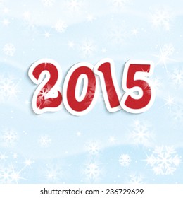 New Year and Christmas snow background