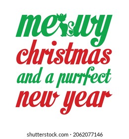 New Year Christmas t shirt vector typography design