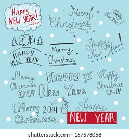 New Year and Christmas texts