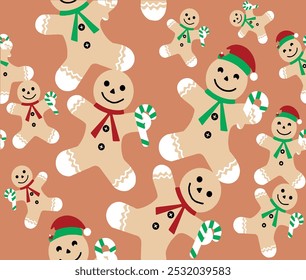 NEW YEAR CHRISTMAS THEMED PATTERN WORK VECTOR PATTERNS