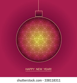 New year and christmas vector background.