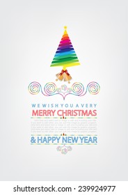 New Year and Christmas vector design