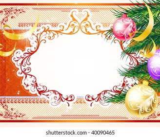 Ilustración vectorial de Año Nuevo y Navidad