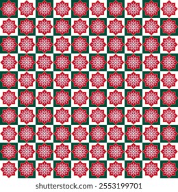 Ano Novo, Natal, feriados de inverno, inverno, padrão sem costura, formas geométricas, ilustração, vetor