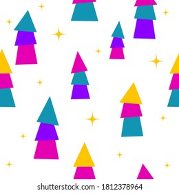 New year or christmas wrapping paper seamless pattern for use in design. Perfect for party wallpaper, winter holiday textile print, new year party card, shop sale advertising etc. 