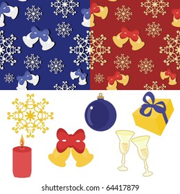 New year and Christmass set