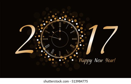 New Year Clock 2017.