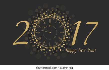 New Year Clock 2017.