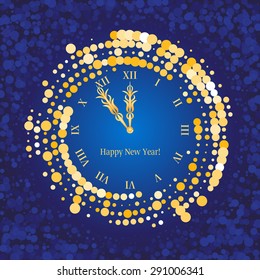 New Year clock