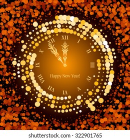 New Year clock 
