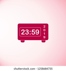 New year clock icon