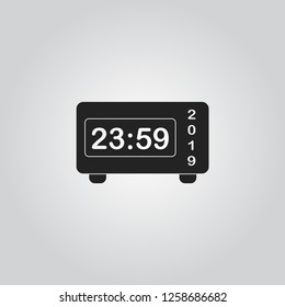 New year clock icon