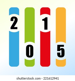 new year colorful background vector