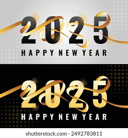 New Year Colorful Banner 2025 
