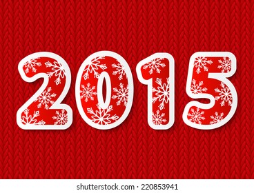 New Year concept with 2015 number