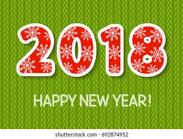 New Year concept with 2018 number