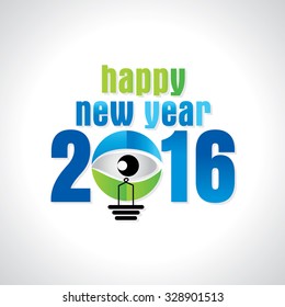 new year concept with creative bub vector 