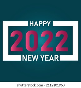 new year concept. Happy 2022 New Year. Minimalistic design for brand, banner, cover, card.
