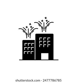 new year concept line icon. Simple element illustration. new year concept outline symbol design.