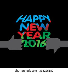 new year concept vector illustration